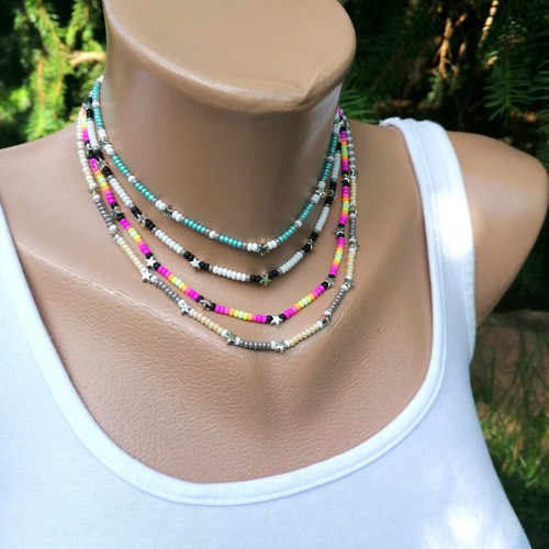Silver Star Choker Necklace — foto 3