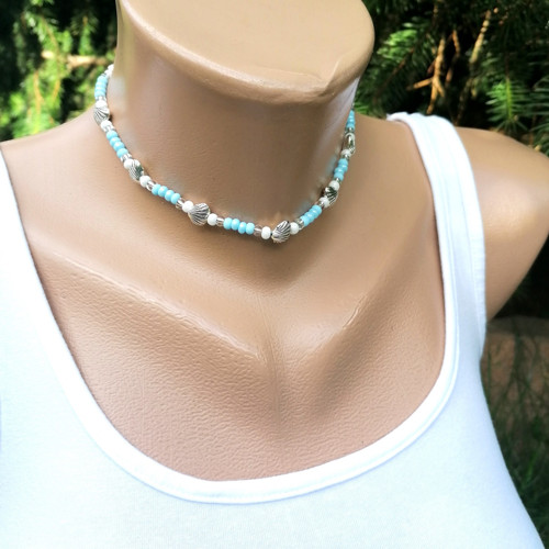 Sea Shell Choker Necklace — foto 3