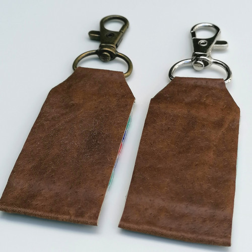 Native American Mosaic-Leather Beaded Keychain — foto 4