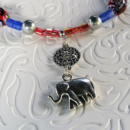 Lucky Elephant-Boho Beaded Necklace — foto 2