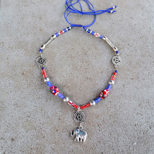 Lucky Elephant-Boho Beaded Necklace — foto 5