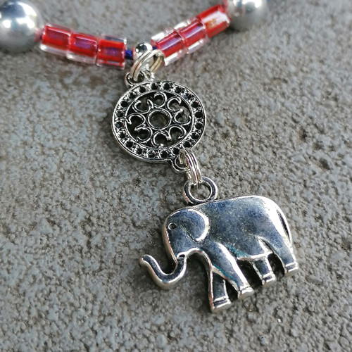 Lucky Elephant-Boho Beaded Necklace — foto 6