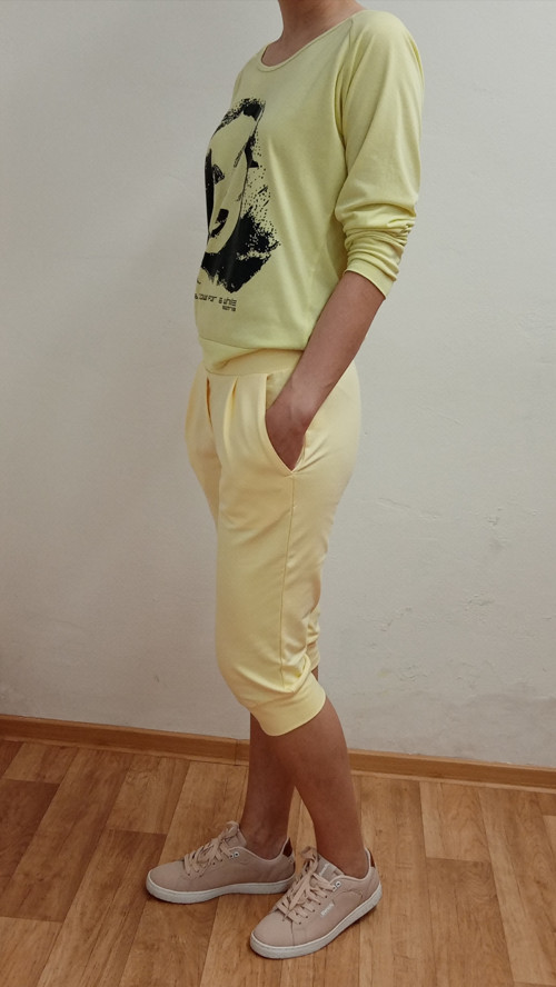 DÁMSKÉ 3/4 TEPLÁKY - střih Petra — foto 2