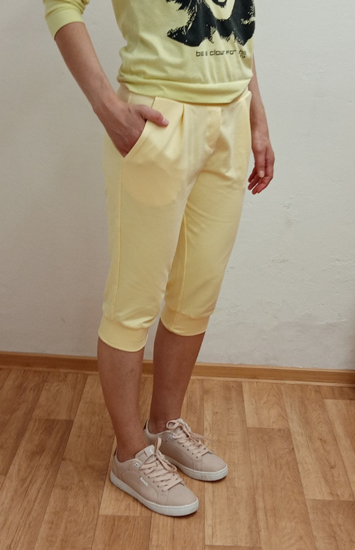 DÁMSKÉ 3/4 TEPLÁKY - střih Petra — foto 5
