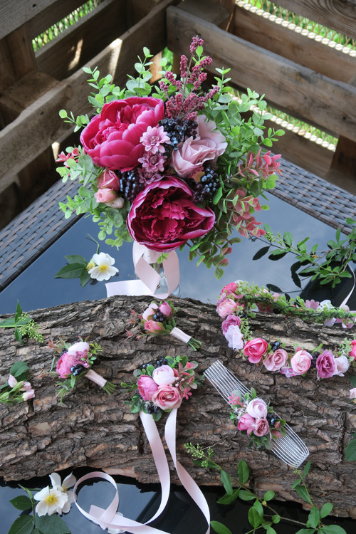 Kytice pro svědkyni "Boho s borůvkou" — foto 3