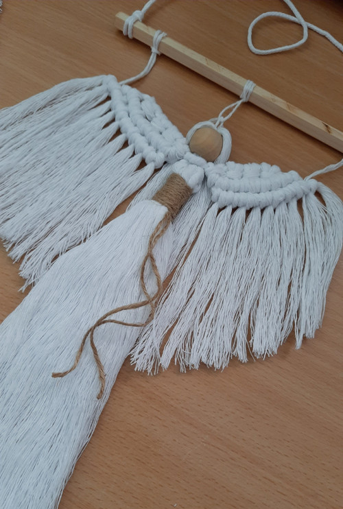 Dekorace macramé anděl patron ochrany — foto 2