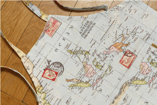 Dětská zástěrka - Modrá mapa — foto 2