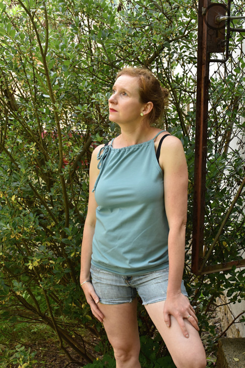 Bledě modrý top, vel. XL-XXL — foto 3