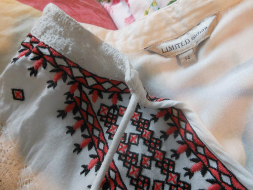 Boho tunika vyšívaná, vel.UNI — foto 6