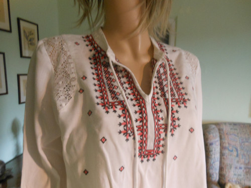 Boho tunika vyšívaná, vel.UNI — foto 3