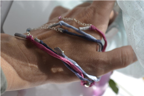 Multi colors ... Ag+ hedvábí+ swarovski — foto 3
