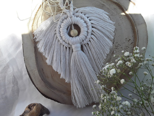 Macramé anděl "Natur" — foto 5
