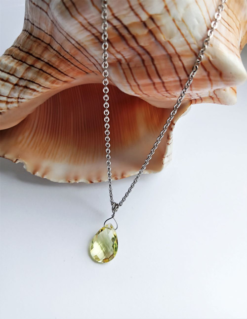 Lemon quartz náhrdelník — foto 2
