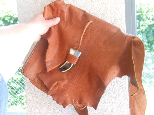 Kožená handmade taška přes rameno — foto 4