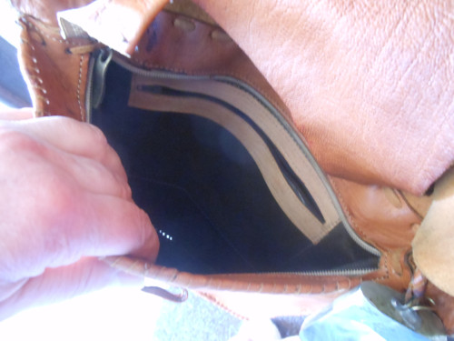 Kožená handmade taška přes rameno — foto 3