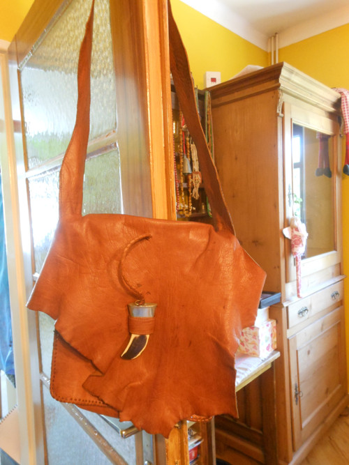 Kožená handmade taška přes rameno — foto 5