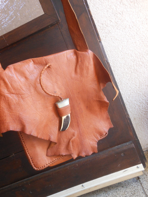 Kožená handmade taška přes rameno — foto 2
