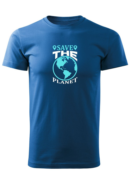 Pánské tričko "SAVE THE PLANET" — foto 2