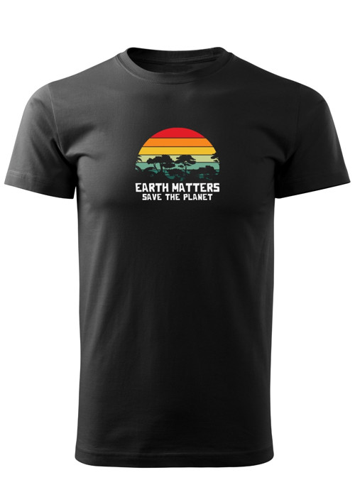 Pánské tričko "EARTH MATTERS-SAVE THE PLANET" — foto 2