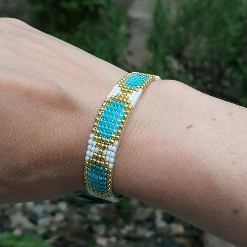 Imitation Gemstones-Loom Beaded Bracelets — foto 5