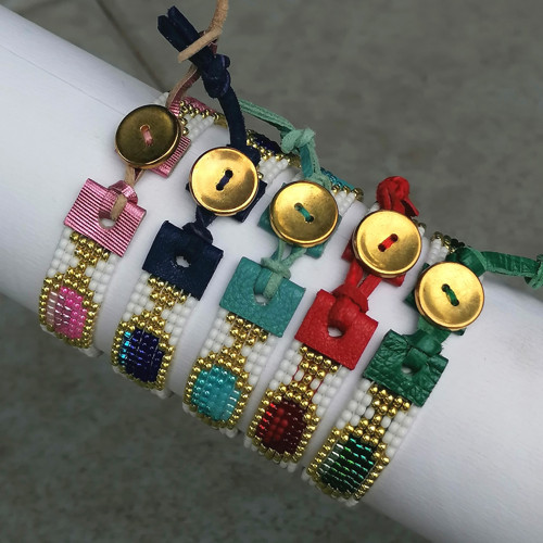 Imitation Gemstones-Loom Beaded Bracelets — foto 4