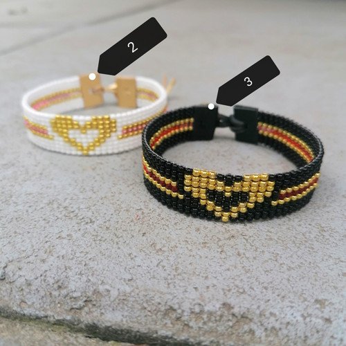 Glitter Heart-Loom Beaded Bracelets — foto 3