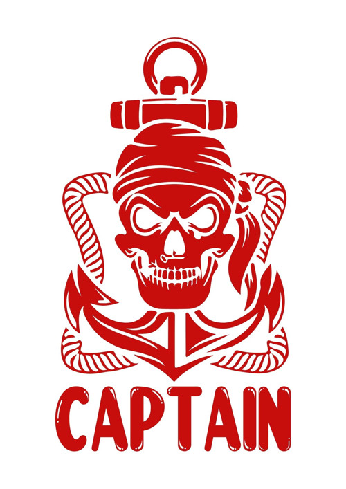 Pánské pruhované tričko "Sailor" - CAPTAIN — foto 2