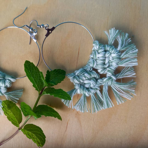 Mojito Macramé set: Psaníčko/kabelka a náušnice — foto 4