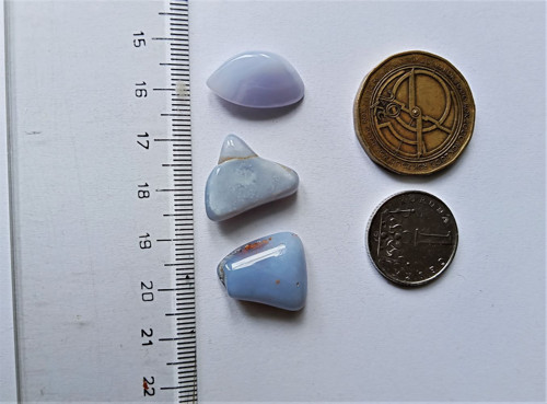 Modrý chalcedon valounek — foto 2