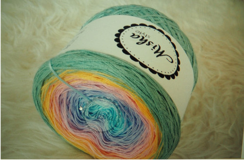 Háčkovaný šátek MULTICOLOR — foto 2