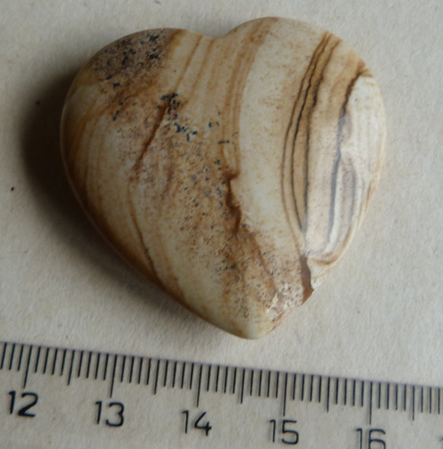 Srdce - Jaspis obrázkový - 4 cm - Extra — foto 3