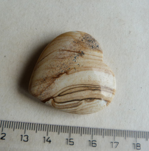 Srdce - Jaspis obrázkový - 4 cm - Extra — foto 4