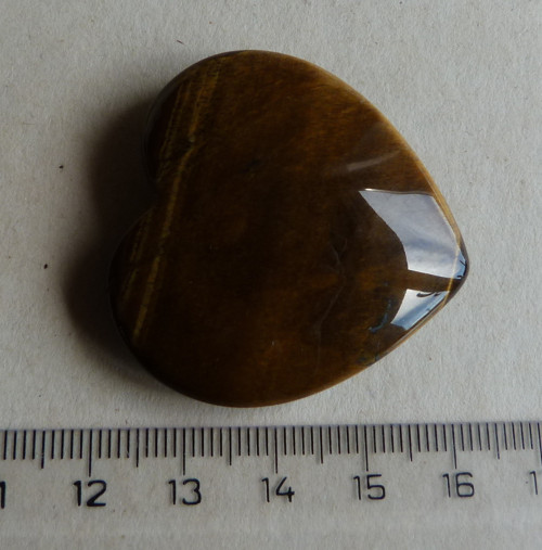 Srdce - Tygří oko - 4 cm — foto 6