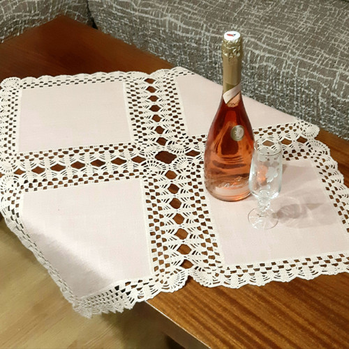Háčkovaná Krémová Dečka — foto 2