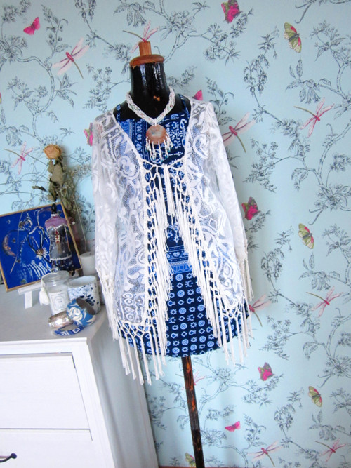 Kardigan boho krajkový — foto 2