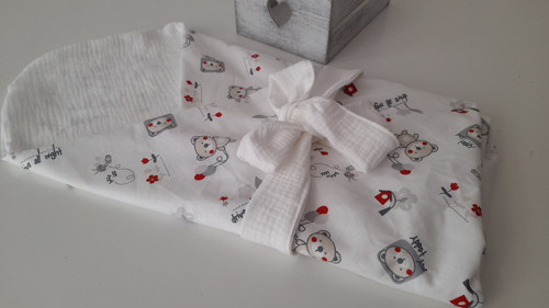 Povlak na péřovou zavinovačku, My Teddy mušelínový — foto 3