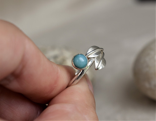 Prsten larimar - Ag — foto 5