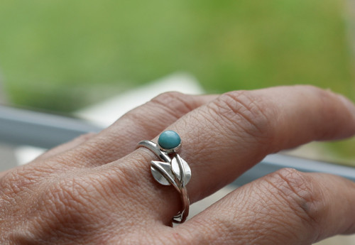 Prsten larimar - Ag — foto 3