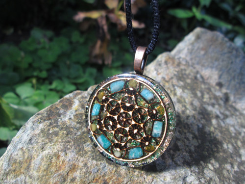 Org. šperk ,, Metatron klidu " s amazonitem — foto 5