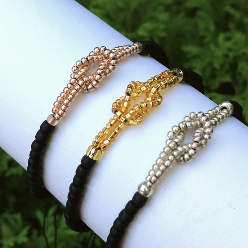 Sailor Knot-Minimalist Beaded Bracelet — foto 3