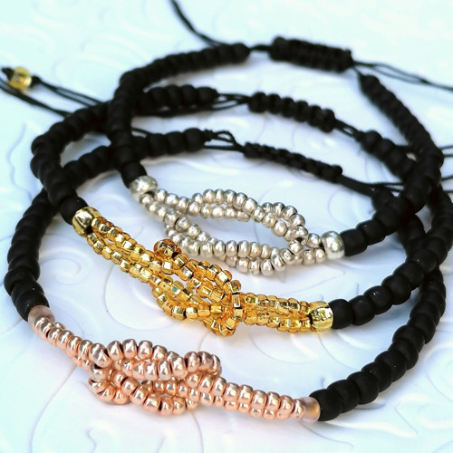 Sailor Knot-Minimalist Beaded Bracelet — foto 4