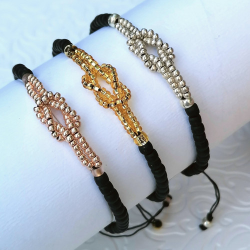 Sailor Knot-Minimalist Beaded Bracelet — foto 2