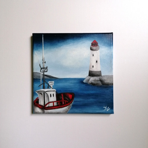 Na moři (20x20 cm) — foto 3