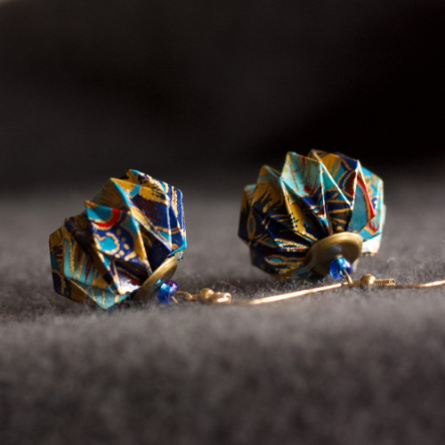 Origami náušnice – večerní — foto 2