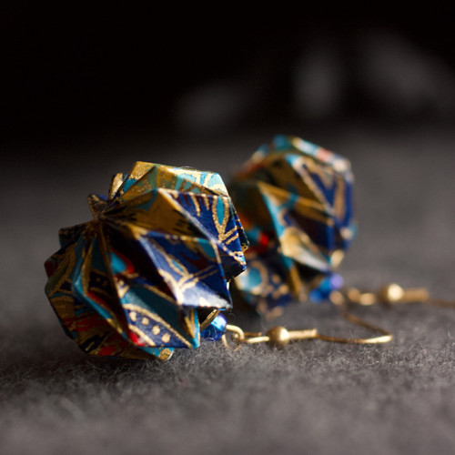 Origami náušnice – večerní — foto 3