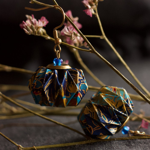 Origami náušnice – večerní — foto 4
