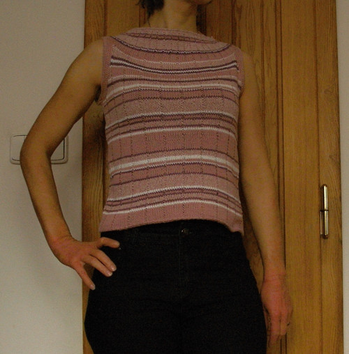 Romantické pletené tričko — foto 3
