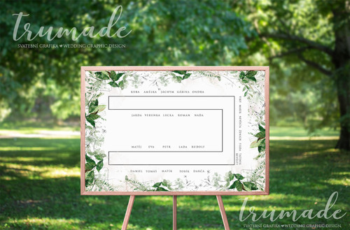 Zasedací pořádek -wedding seating chart — foto 3