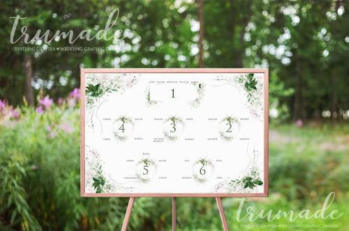 Zasedací pořádek -wedding seating chart — foto 2