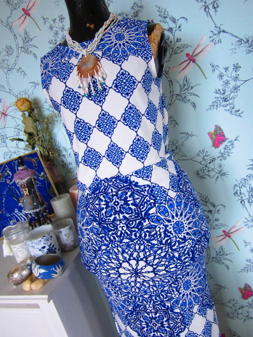 Šaty summer boho modrobílé — foto 2